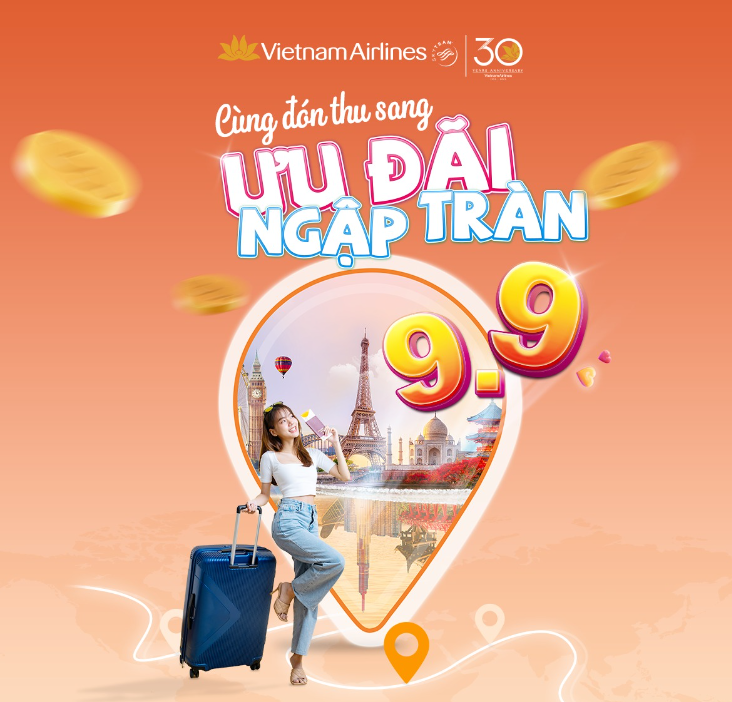 Vietnam Airlines giảm 20% giá vé